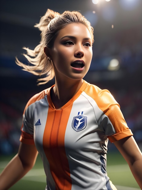 Women Soccer Player ai generated