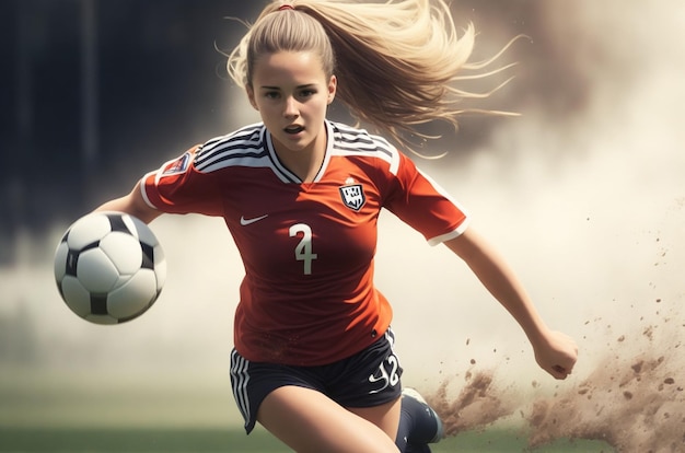 women soccer player