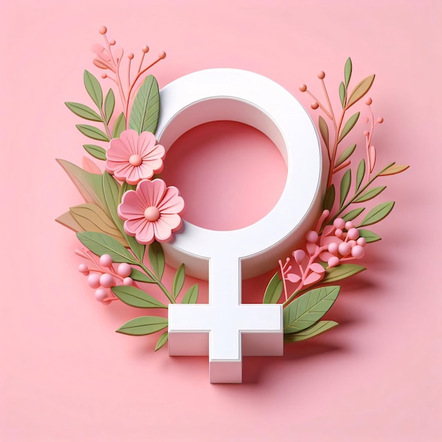 Women Symbol Background Design Generated AI