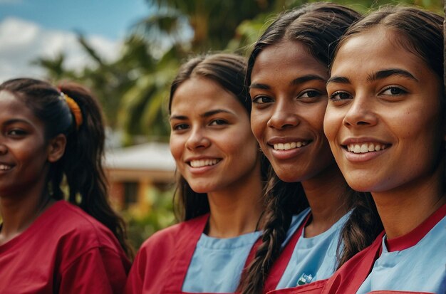 Photo women in volunteer and community serv