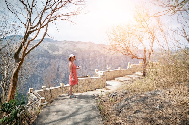 Women walk in mountain Mexico. High quality photo