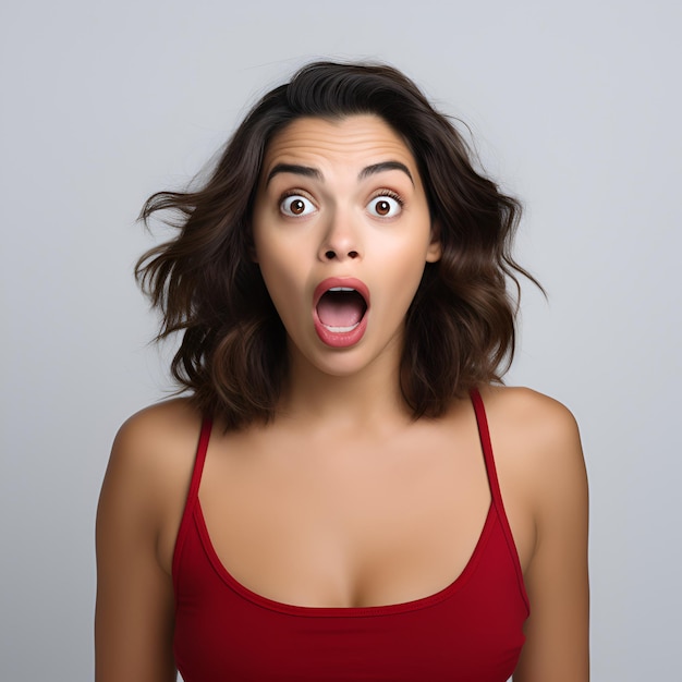 Photo women with shocked expressions