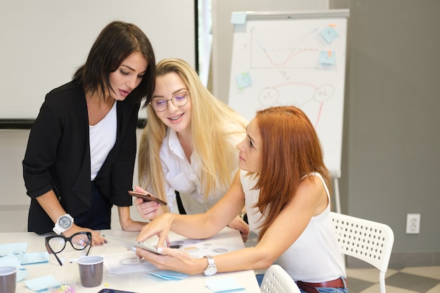 Women work in a team Team building