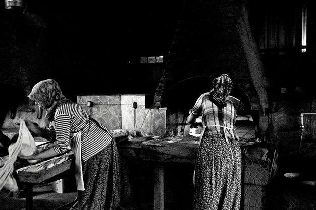 women working at bakery