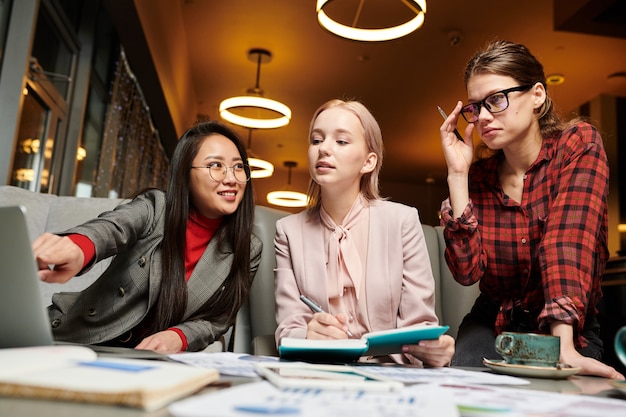 Women working in team