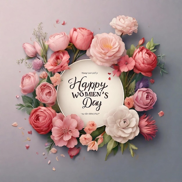 Букет цветов на День женщины
