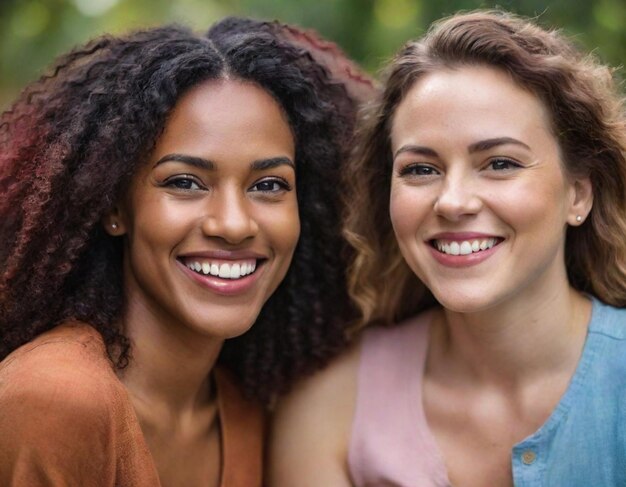 Womens day a group of young women standing smiling next to each other