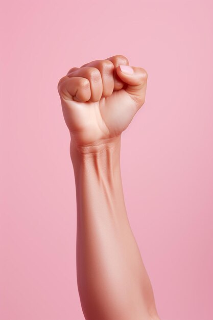 Womens day pastel pink studio background