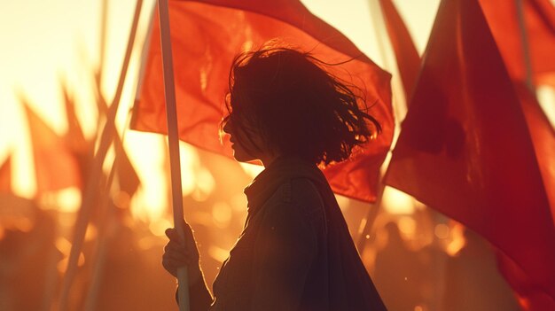 Foto omaggio alla giornata della donna sullo sfondo urbano resiliente