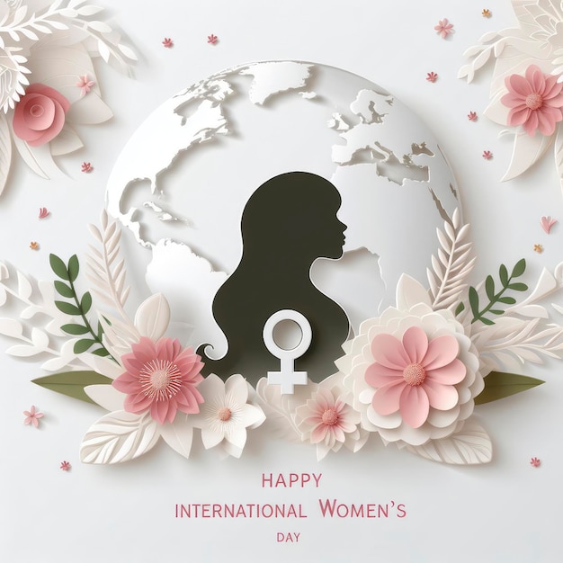 Womens Day wish design card design