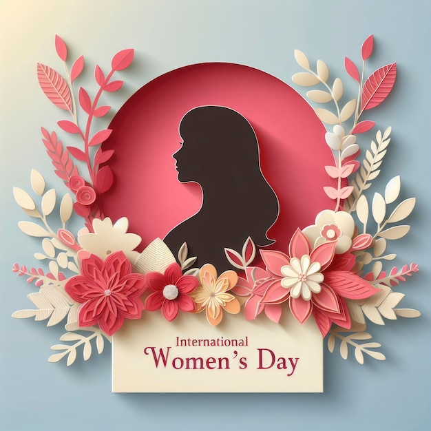 Womens day wish design card design