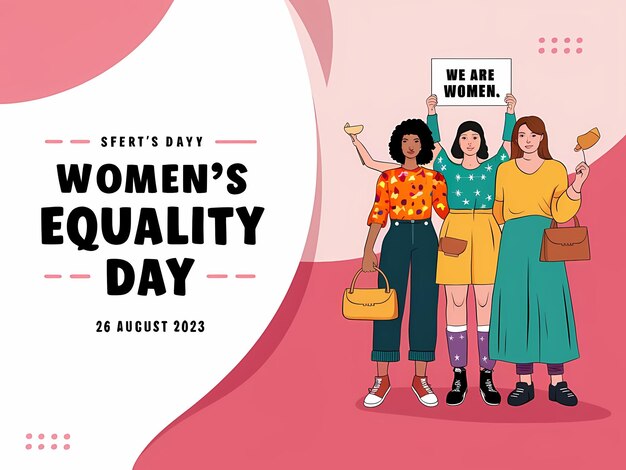 Photo womens equality day designs celebrating empowerment and unity of women