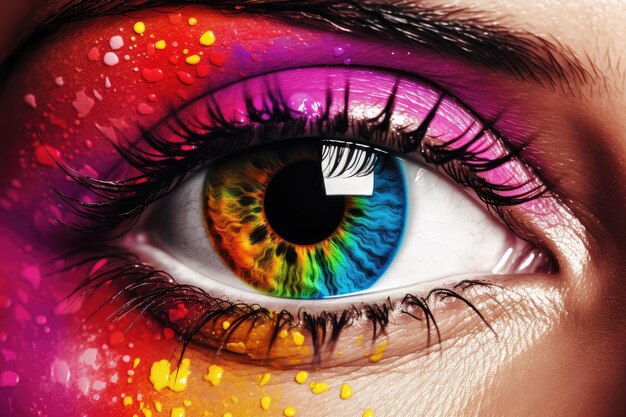 A womens eye colorfull