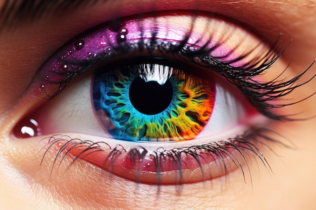 A womens eye colorfull