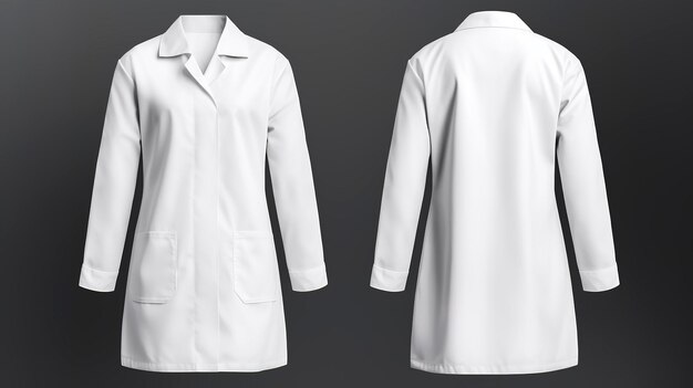 Photo womens lab coat mockup