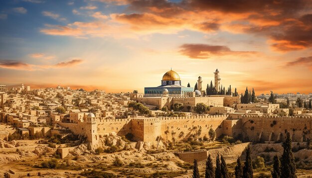 Photo wonderful amazing jerusalem