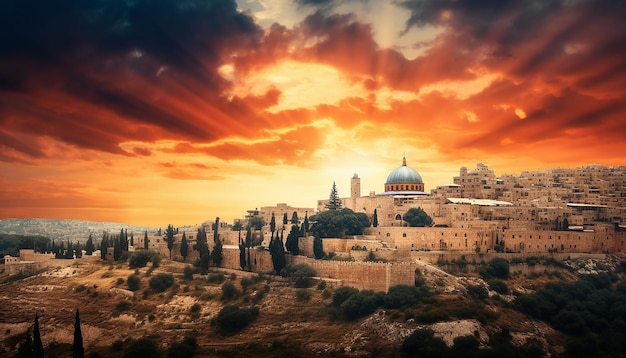 Photo wonderful amazing jerusalem