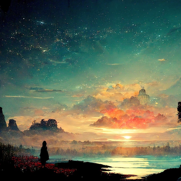 素晴らしい夢の背景