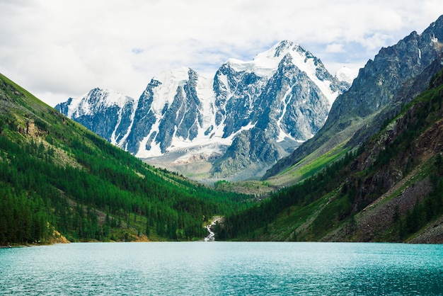 Wonderful giant snowy mountains. ature.