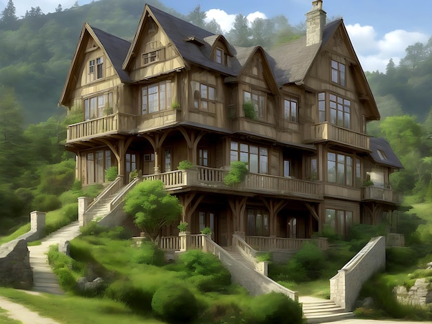 Wonderful house in the hill