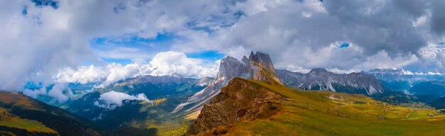 Wonderful landscape of the Dolomites Alps