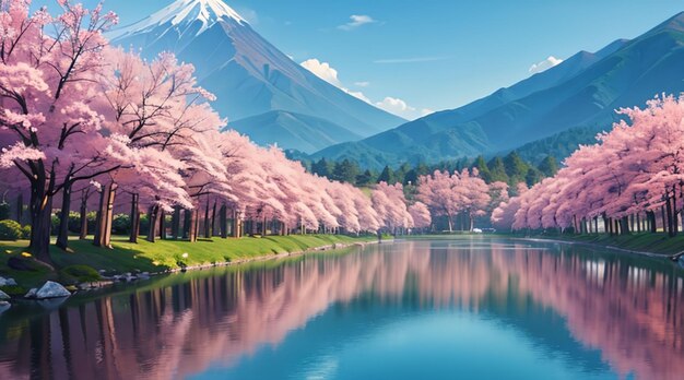 Wonderful landscape in japan for wallpaper