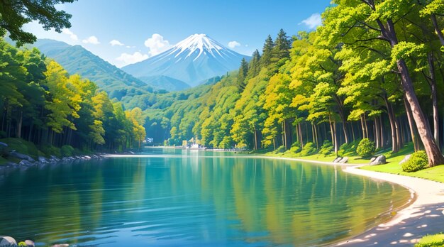 Wonderful landscape in japan for wallpaper