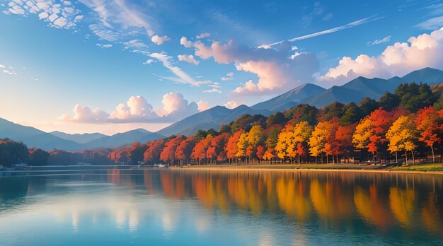 Wonderful landscape in japan for wallpaper