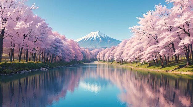 Wonderful landscape in japan for wallpaper