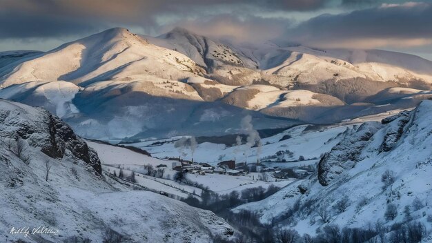 Wonderful landscape of ukrainian carpathian mountains