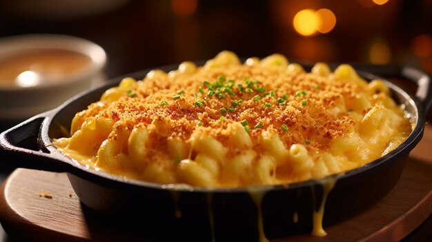 Foto wonderful mac en cheese gratin generative ai