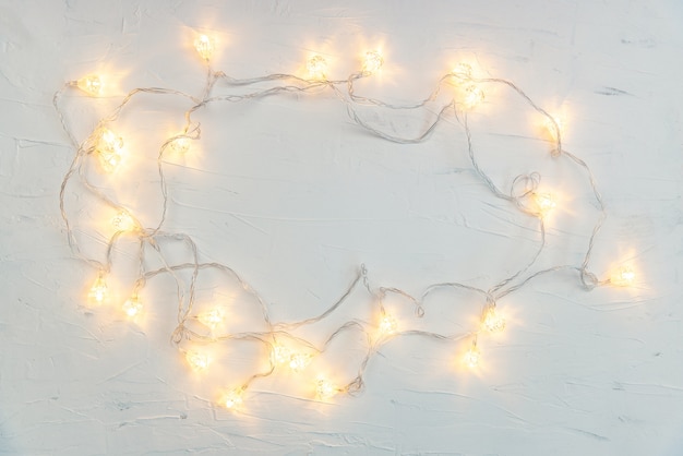 Wonderful magic yellow glowing modern fairy lights