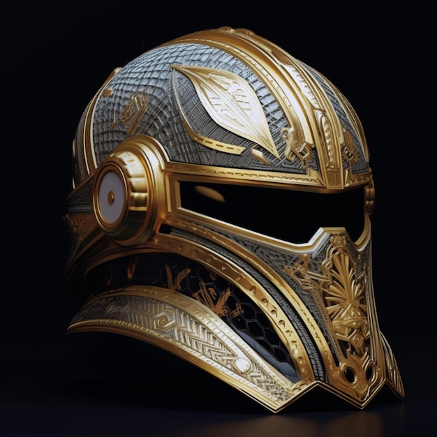 Wonderful motorcycle white helmet with golden design ... Circuit Diagram