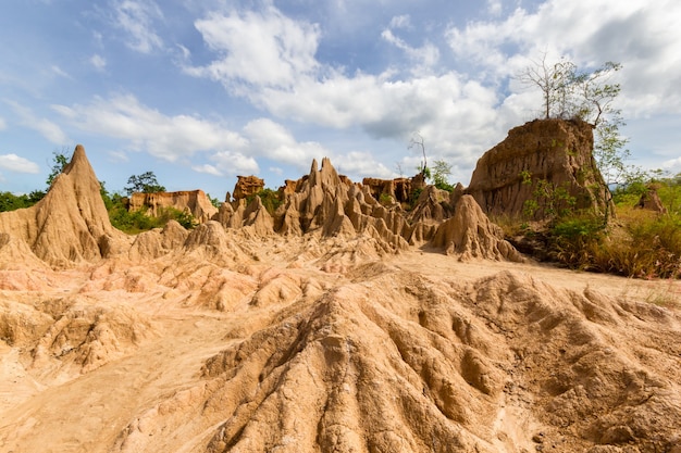 Wonderful natural structures of Sao Din Na Noi in Si Nan National Park, Nan, Thailand