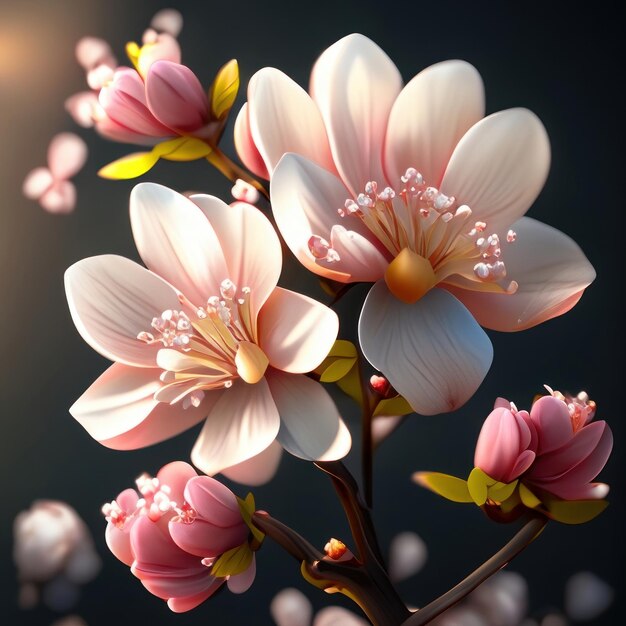 wonderful spring cherry blossom beautiful flower