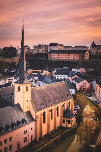 Wonderful view over the old city of Luxembourg