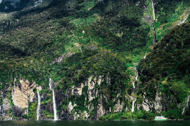 The wonderful waterfalls and green nature