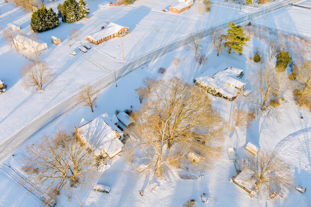 南カロライナ州 雪が降った小町