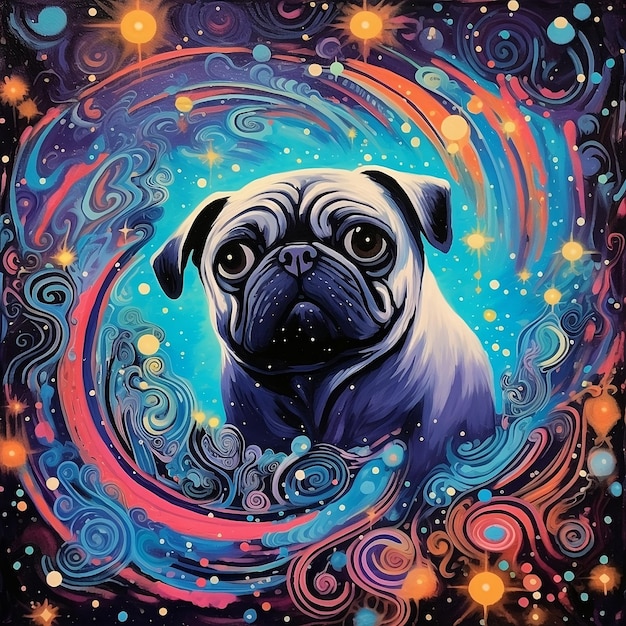 Wonderland dog graffiti art