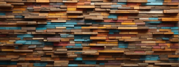 Photo wood aged art architecture texture abstract block stack on the wall for background