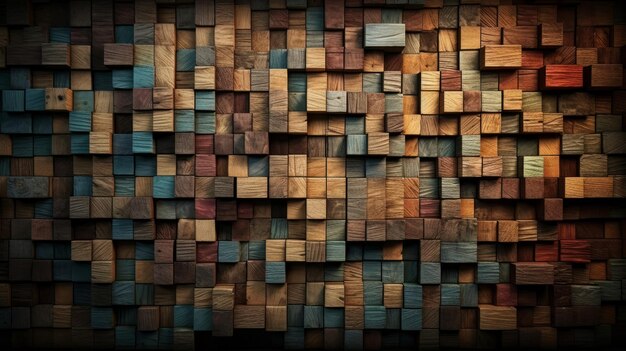 Wood Aged Art Generative ai