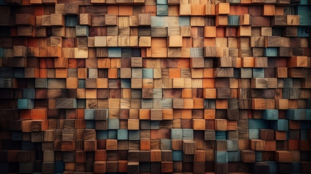 Wood Aged Art Generative ai