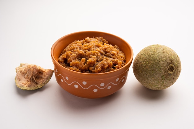 Wood Apple or Kavath chutney is a sour and sweet side dish recipe from India