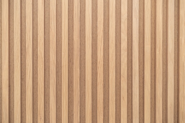 Photo wood battens wall pattern texture. interior design decoration background