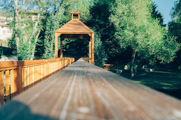 wood bridge