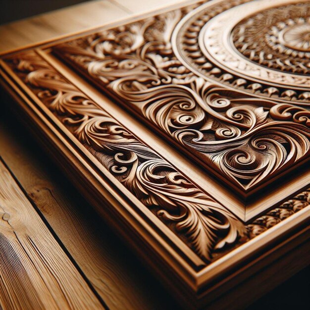 Photo wood carving