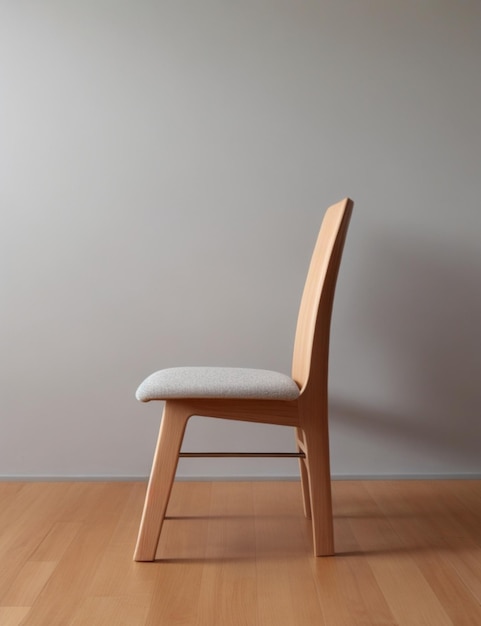 Деревянный стул изолированный мебельный объект