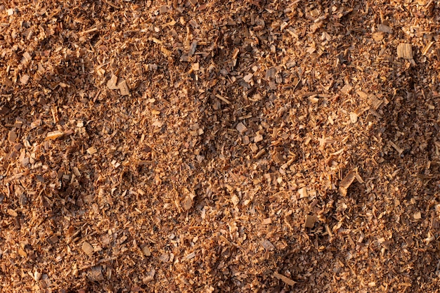 Wood chips obtained from the manufacturing industry.