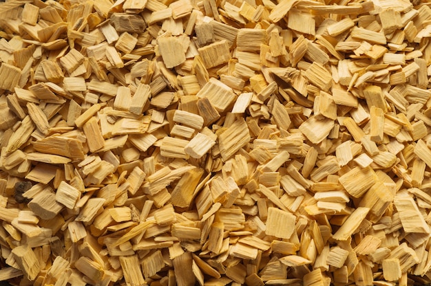 Wood chips texture, wooden background