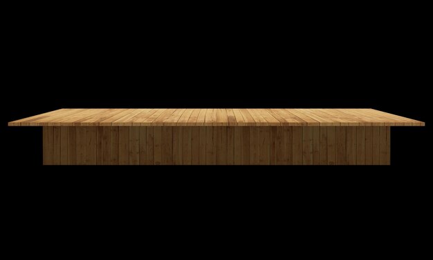 wood counter